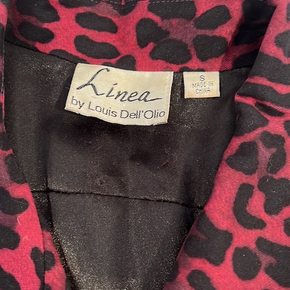 Animal print jacket by Linea. Great for holiday parties! Size Small. - Picture 3 of 7